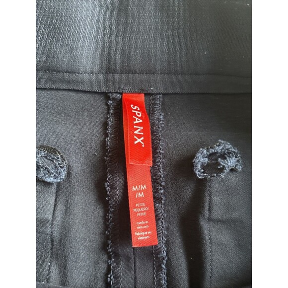 Spanx Pants Women’s Size Medium Navy Crop Slim Fit Classic Polished Stretch - Picture 4 of 8